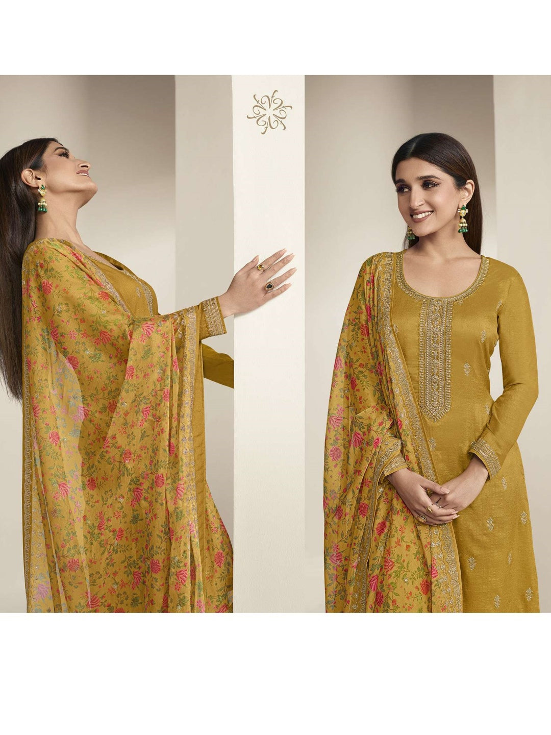 Beige Salwar Suit: Buy Beige Salwar Kameez for Women Online | Utsav Fashion